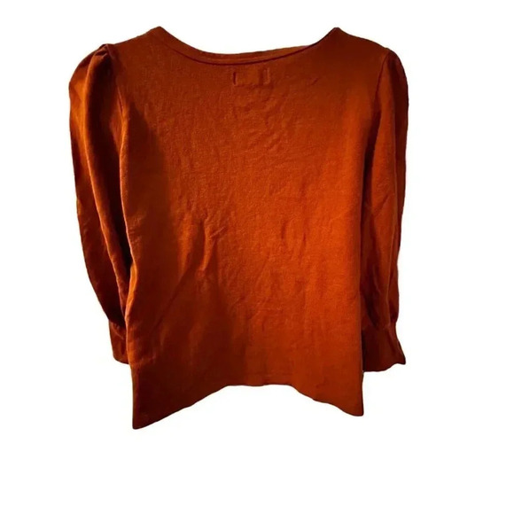 Free Assembly sweater top women's size XXL rust long sleeves - Picture 5 of 11